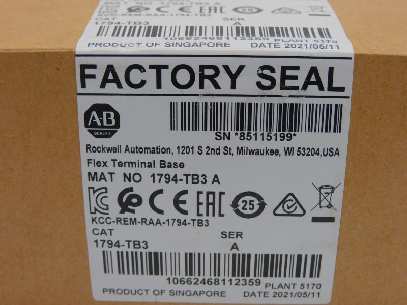 ALLEN BRADLEY 1794-TB3 SER. A DATE: 2021 NSFS
