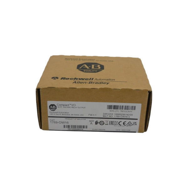 ALLEN BRADLEY 1769-OW16 SER. A F/W 3.1 VER. 05 DATE: 2022 NSFS