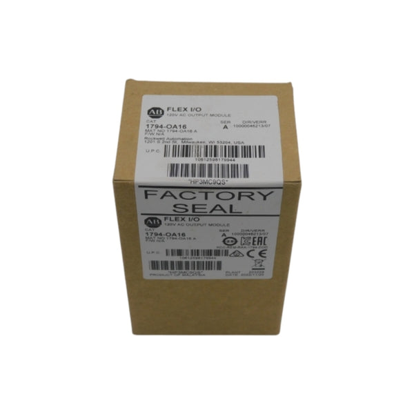 ALLEN BRADLEY 1794-OA16 SER. A VER. 07 120VAC DATE: 2022 NSFS
