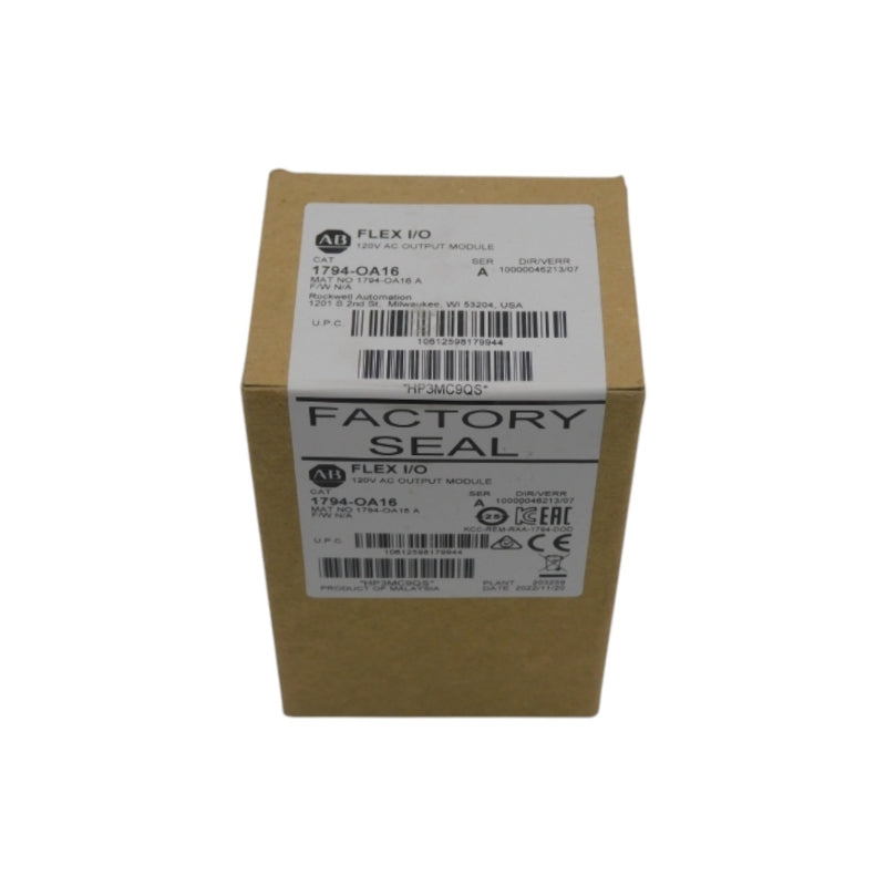 ALLEN BRADLEY 1794-OA16 SER. A VER. 07 120VAC DATE: 2022 NSFS