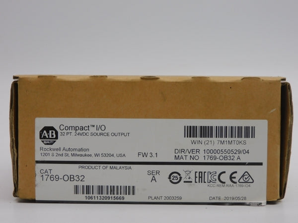 ALLEN BRADLEY 1769-OB32 SER. A F/W 3.1 VER. 04 24VDC 16A NSMP