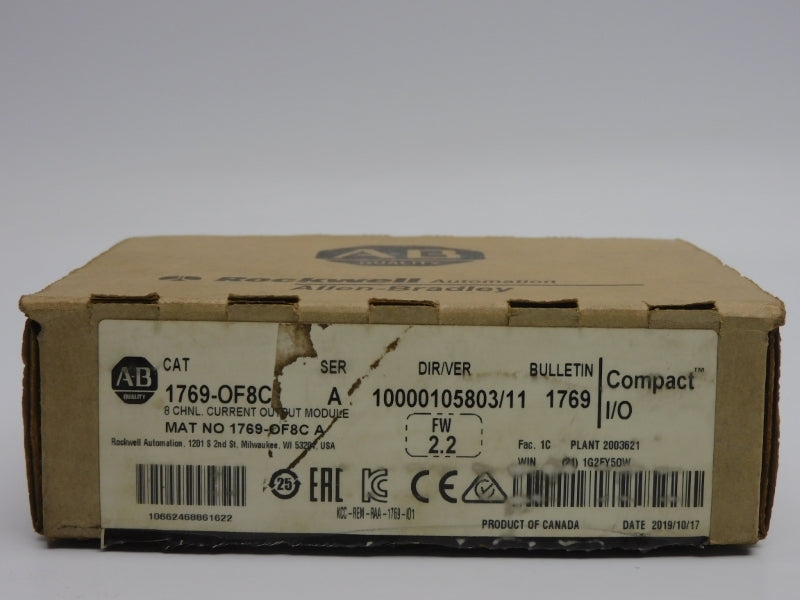 ALLEN BRADLEY 1769-OF8C SER. A F/W 2.2 VER. 11 24VDC NSMP