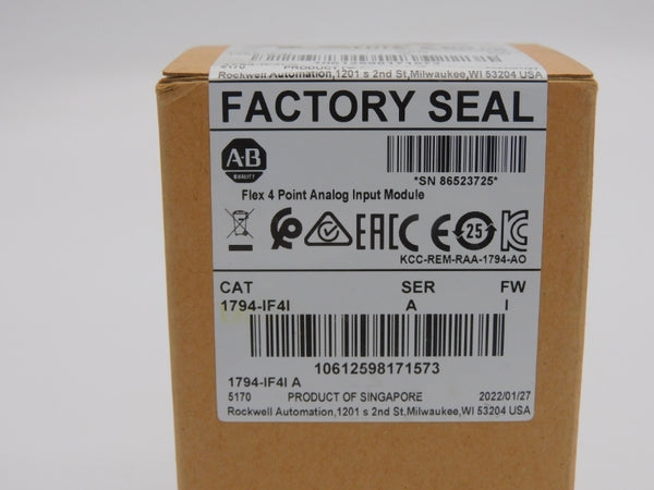 ALLEN BRADLEY 1794-IF4I SER. A F/W I DATE: 2022 NSFS
