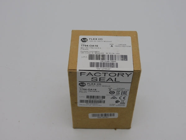 ALLEN BRADLEY 1794-OA16 SER. A VER. 08 120VAC DATE: 2022 NSFS