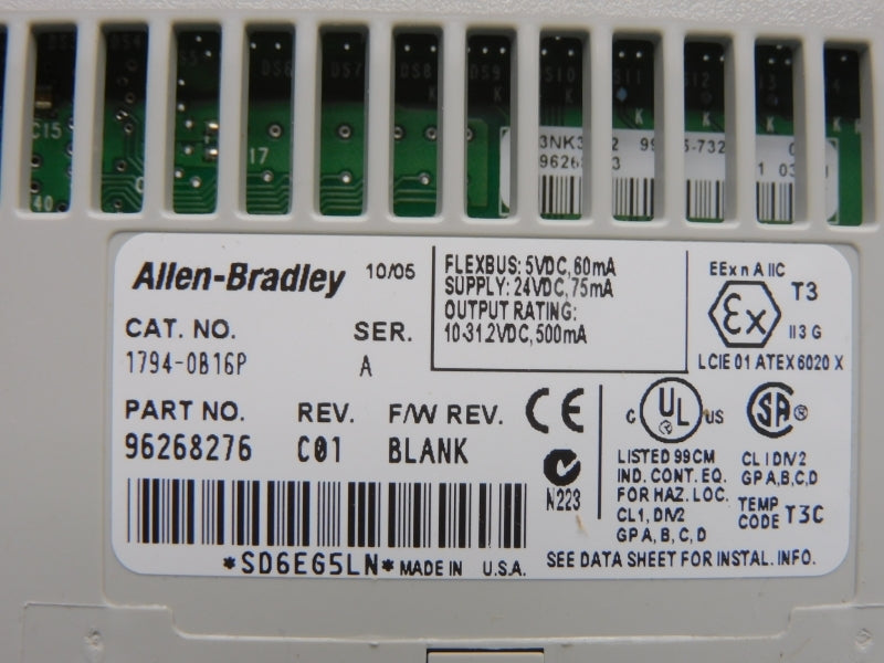 ALLEN BRADLEY 1794-OB16P SER. A REV. C01 24VDC NSNP