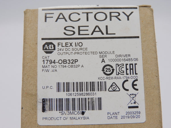 ALLEN BRADLEY 1794-OB32P SER. A VER. 06 24VDC NSMP