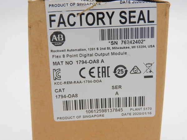 ALLEN BRADLEY 1794-OA8 SER. A 120VAC 4A NSMP