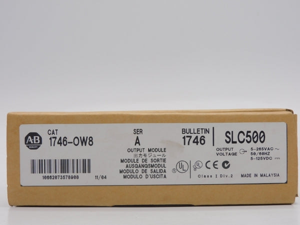 ALLEN BRADLEY 1746-OW8 SER. A 5-265VAC 15A REMAN