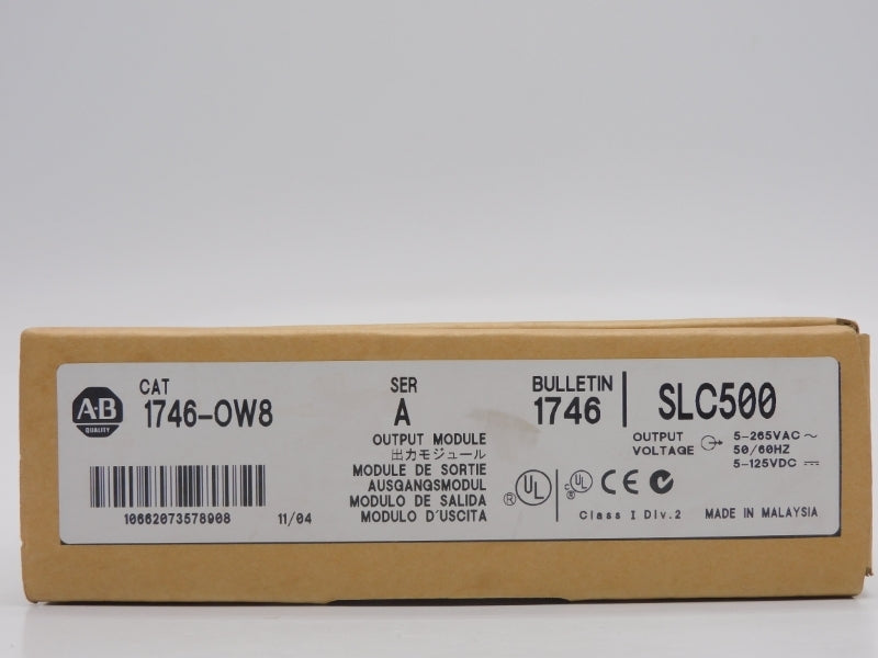ALLEN BRADLEY 1746-OW8 SER. A 5-265VAC 15A REMAN