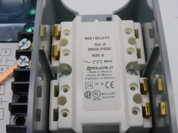 SQUARE D 9001BG215 SER. A 600V NSMP