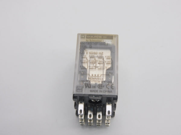 SQUARE D 8501RS14P14V20 SER. D 120V 6A NSMP