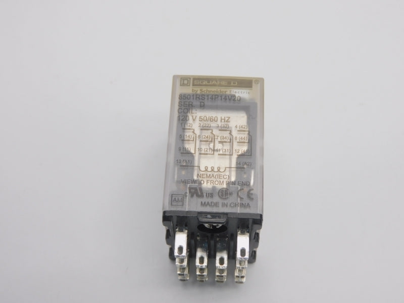 SQUARE D 8501RS14P14V20 SER. D 120V 6A NSMP