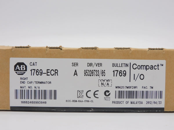 ALLEN BRADLEY 1769-ECR SER. A VER. 05 DATE: 2012 NSFS
