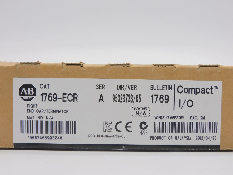ALLEN BRADLEY 1769-ECR SER. A VER. 05 DATE: 2012 NSFS