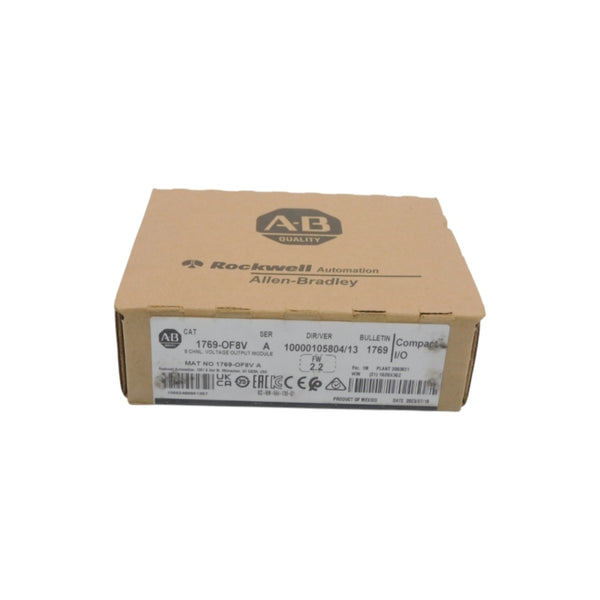 ALLEN BRADLEY 1769-OF8V SER. A F/W 2.2 VER. 13 DATE: 2023 NSFS
