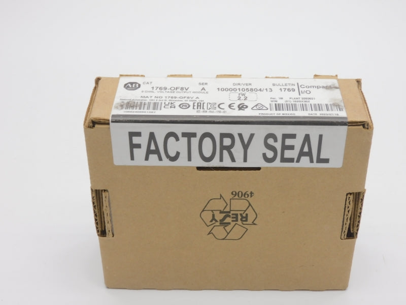 ALLEN BRADLEY 1769-OF8V SER. A F/W 2.2 VER. 13 DATE: 2023 NSFS