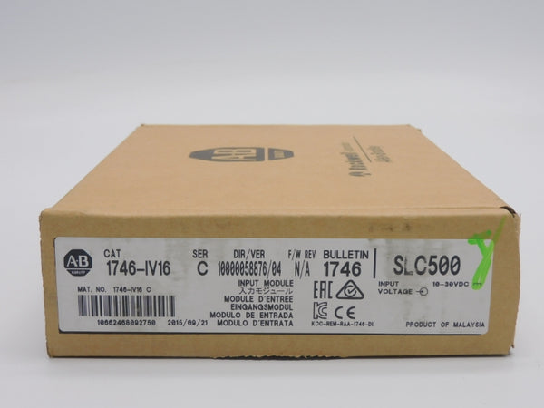 ALLEN BRADLEY 1746-IV16 SER. C VER. 04 10-30VDC DATE: 2015 NSFS