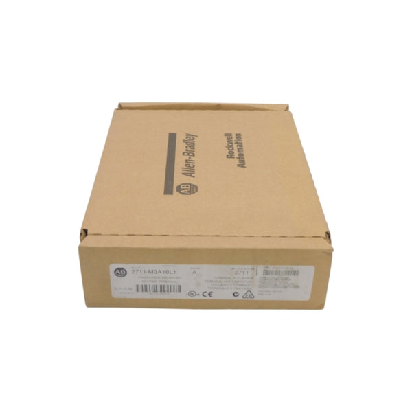 ALLEN BRADLEY 2711-M3A18L1 SER. A F/W 4.46 24VDC DATE: 2008 NSFS