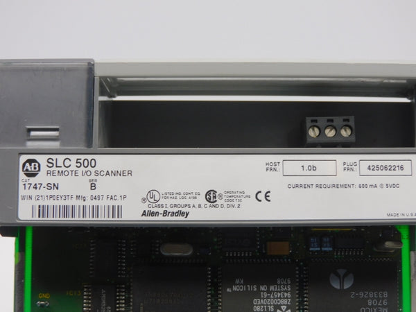 ALLEN BRADLEY 1747-SN SER. B F/W 1.0B 5VDC UNMP