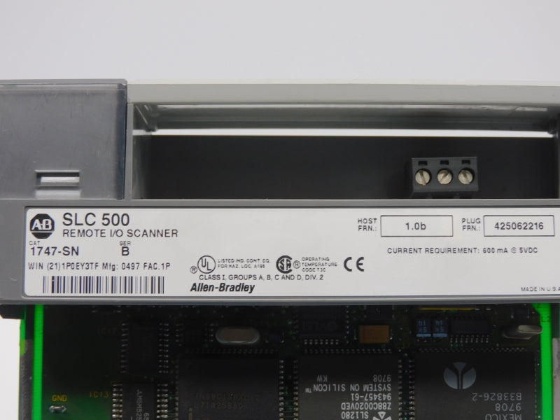 ALLEN BRADLEY 1747-SN SER. B F/W 1.0B 5VDC UNMP