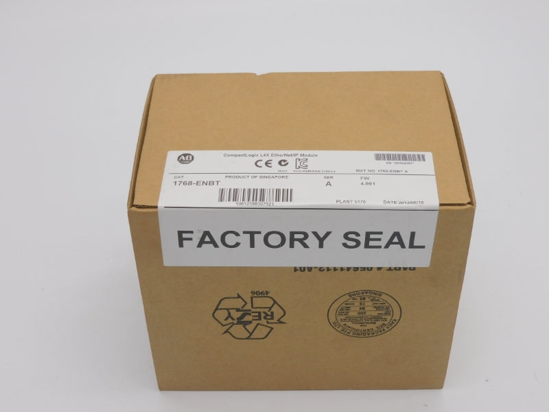 ALLEN BRADLEY 1768-ENBT SER. A F/W 4.001 DATE: 2012 NSFS