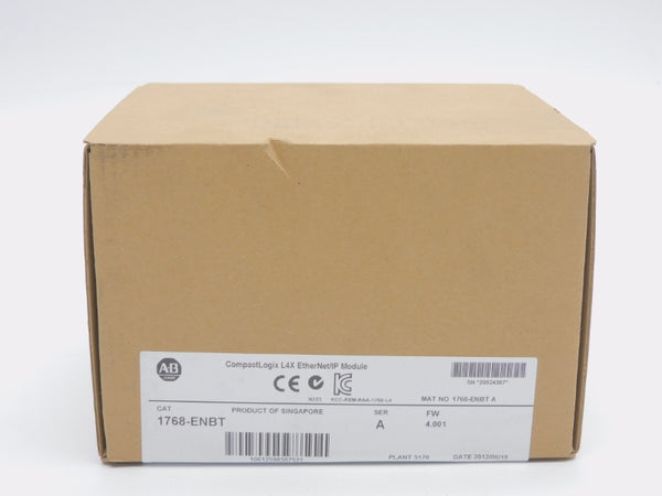 ALLEN BRADLEY 1768-ENBT SER. A F/W 4.001 DATE: 2012 NSFS