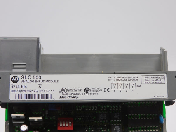 ALLEN BRADLEY 1746-NI4 SER. A 10VDC (NO CONNECTOR/DOOR) NSNP