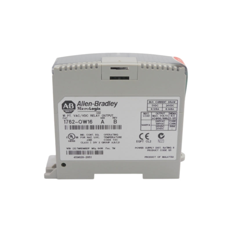 ALLEN BRADLEY 1762-OW16 SER. A REV. B 240VAC 0.140A NSNP