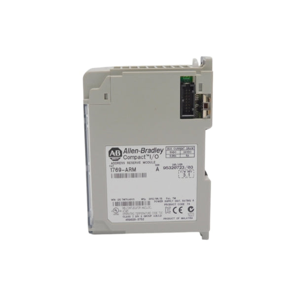 ALLEN BRADLEY 1769-ARM SER. A F/W 3.1 VER. 03 24VDC 0.06A NSNP