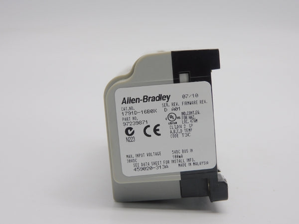 ALLEN BRADLEY 1791D-16B0X SER. D REV. A01 30VDC NSNP