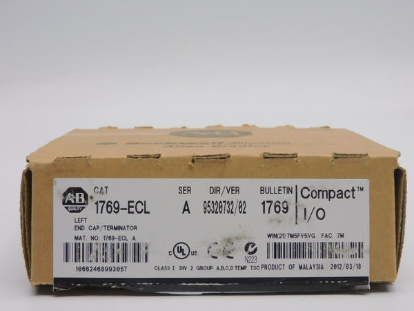 ALLEN BRADLEY 1769-ECL SER. A VER. 02 24VDC 0.005A NSMP