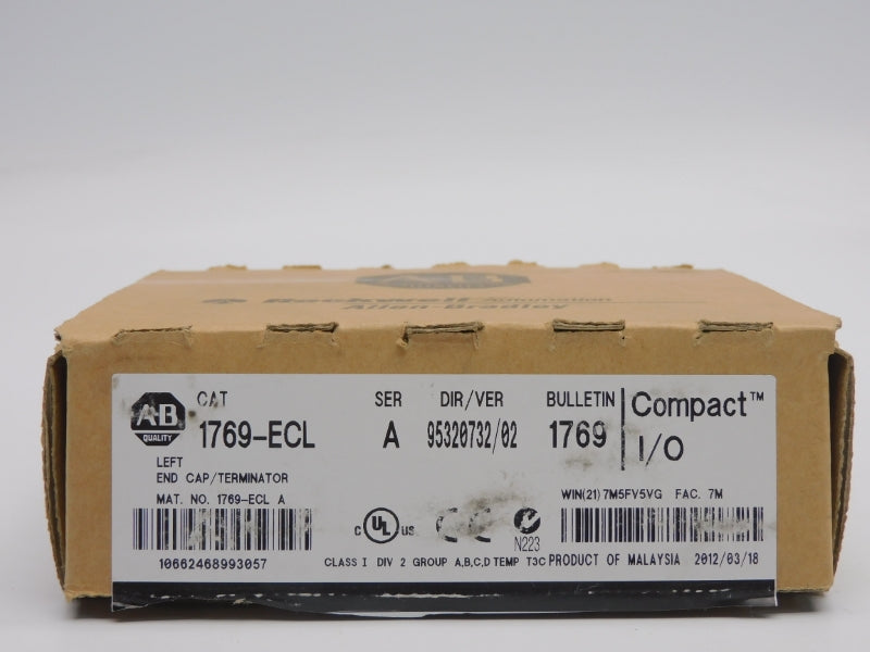 ALLEN BRADLEY 1769-ECL SER. A VER. 02 24VDC 0.005A NSMP
