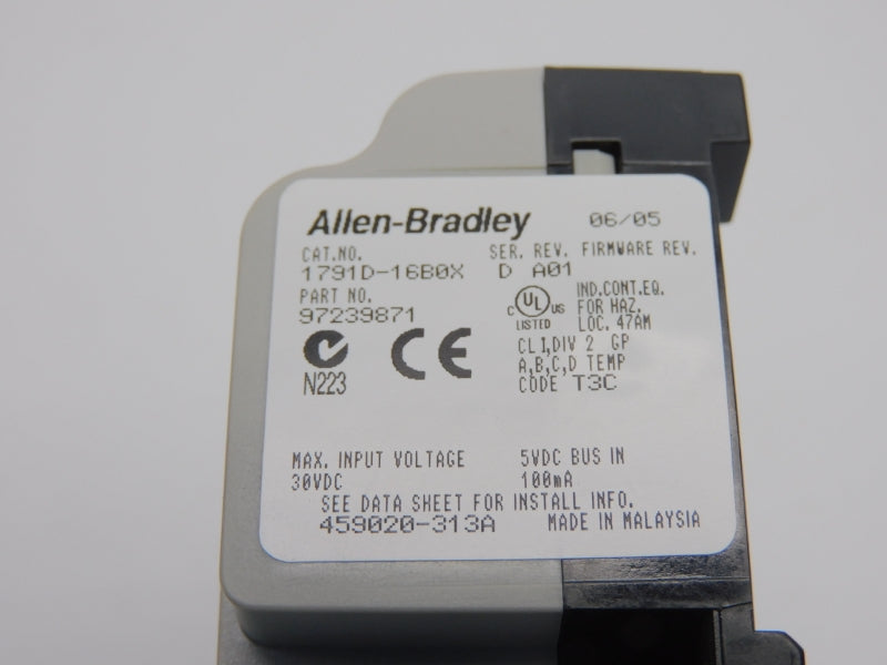 ALLEN BRADLEY 1791D-16B0X SER. D REV. A01 30VDC (AS IS) NSNP