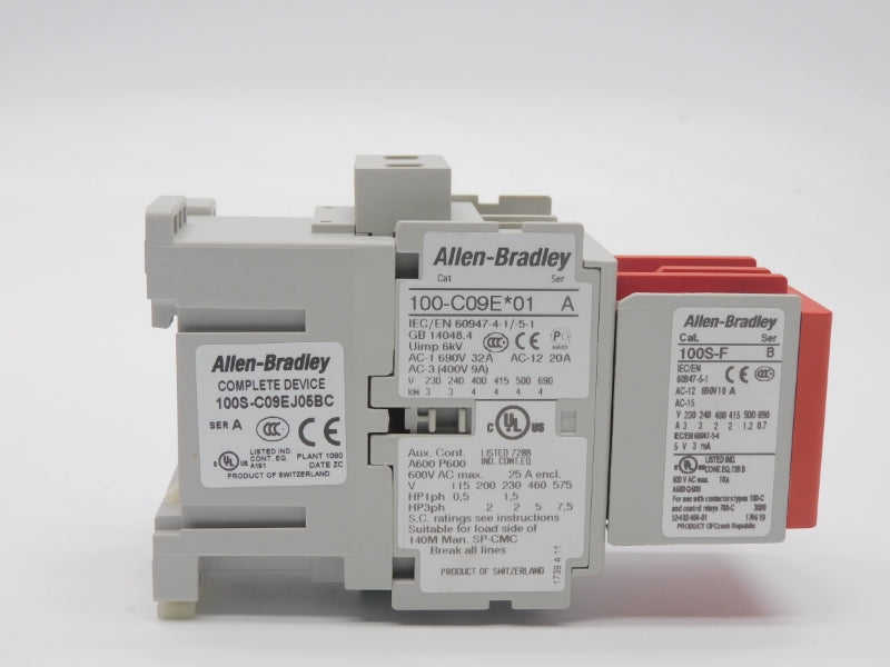 ALLEN BRADLEY 100S-C09EJ05BC SER. A 24VDC 32A (BR/WH) NSMP