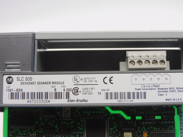 ALLEN BRADLEY 1747-SDN SER. B F/W 6.002 24VDC UNMP