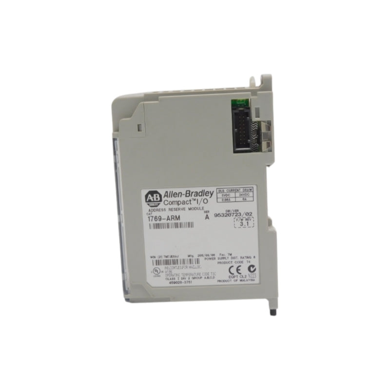 ALLEN BRADLEY 1769-ARM SER. A F/W 3.1 VER. 02 24VDC 0.06A NSNP