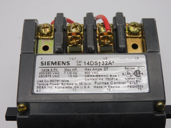 SIEMENS 14DSB32AA SER. C 110-120/220-240VAC 0.75-3A NSMP