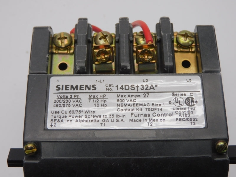 SIEMENS 14DSB32AA SER. C 110-120/220-240VAC 0.75-3A NSMP