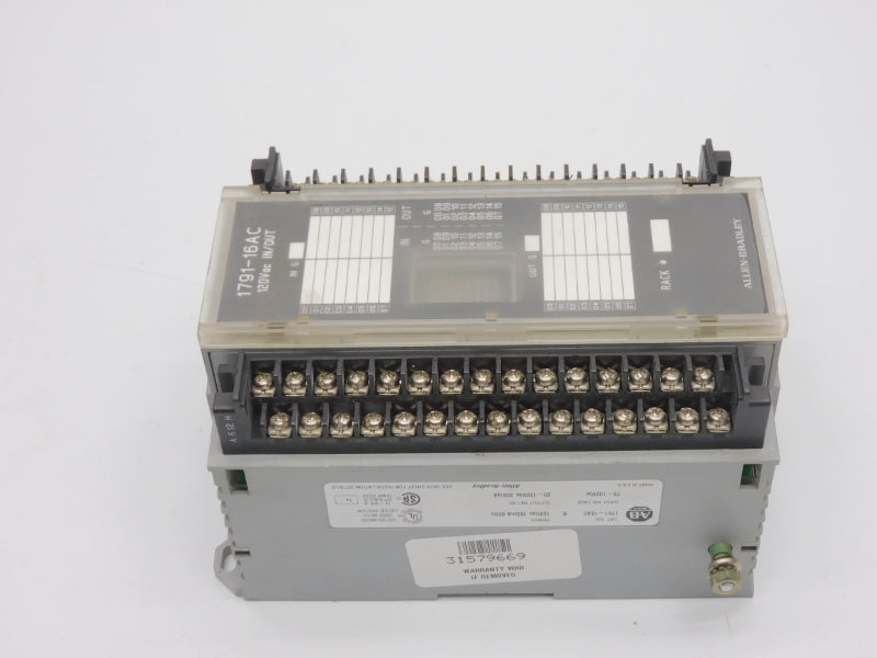 ALLEN BRADLEY 1791-16AC SER. B 79-132VAC (NO DOOR) UNMP