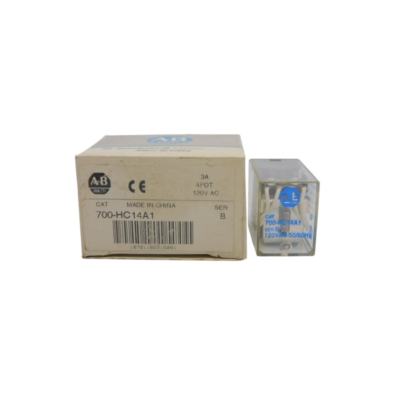 ALLEN BRADLEY 700-HC14A1 SER. B 120VAC 3A (GY/BL) NSMP