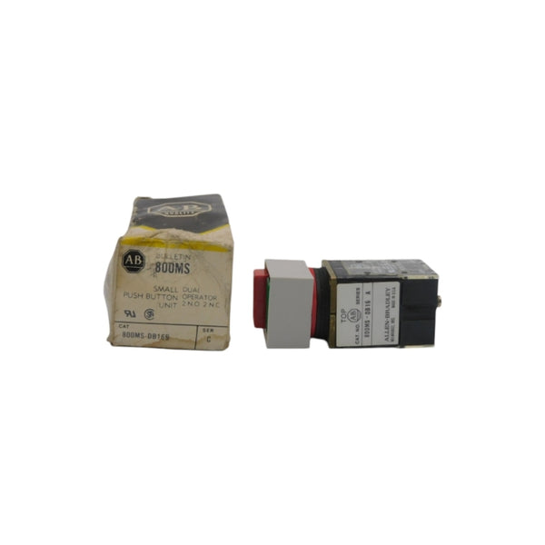 ALLEN BRADLEY 800MS-DB16B SER. C (BK/YL) NSMP