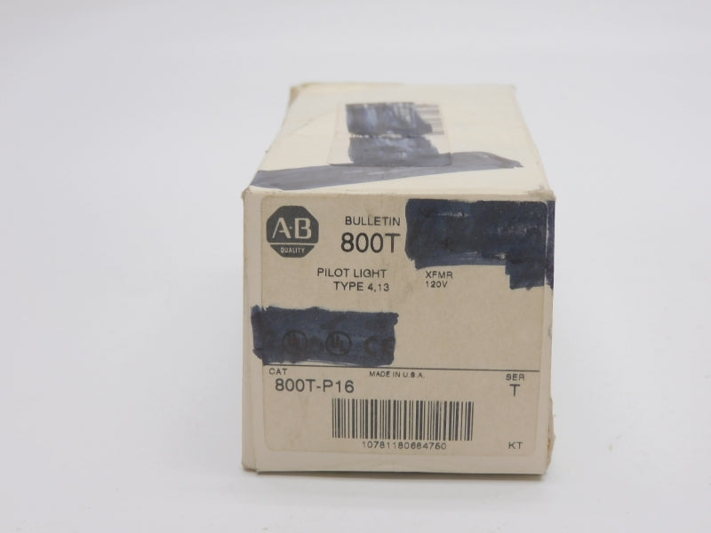 ALLEN BRADLEY 800T-P16 SER. T (NO BULB) (AS IS) (WH) NSMP