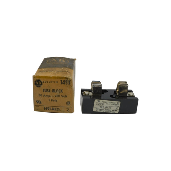 ALLEN BRADLEY 1491-N121 SER. C 250V 30A (BK/YL) NSMP