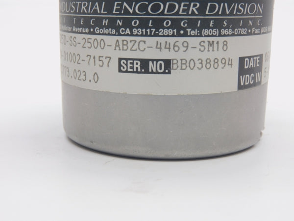 BEI XH25D-SS-2500-ABZC-4469-SM18 924-01002-7157 5-15VDC NSNP