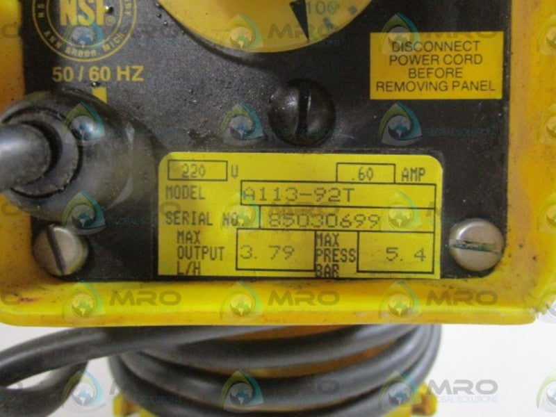 LIQUID METRONICS INC. A113-92T UNMP