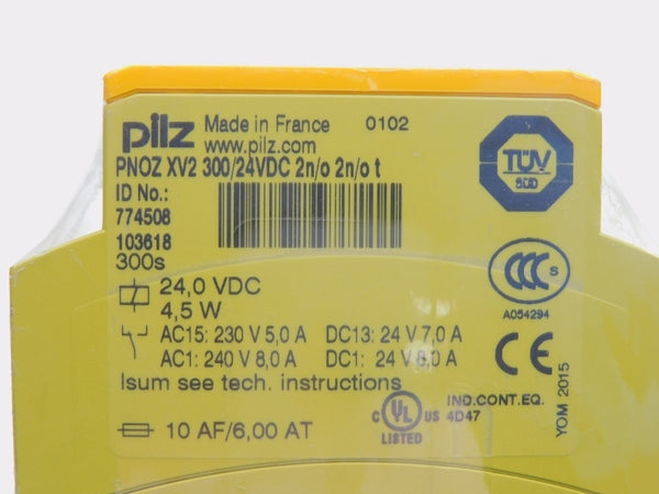 PILZ PNOZXV2-300/24VDC-2N/O-2N/O-T 774508 24.0VDC 8.0A 300S NSNP