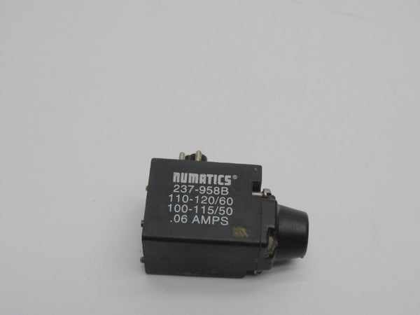NUMATICS 237-958B 110/120-100/115V .06A UNMP