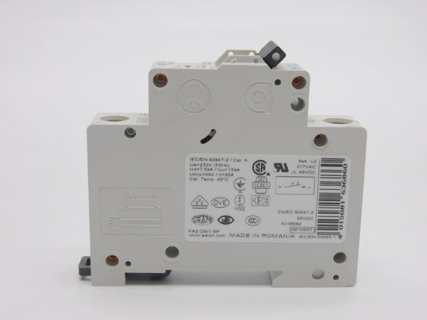EATON FAZ-D6/1-SP 167191 277VAC 6A NSMP