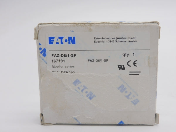EATON FAZ-D6/1-SP 167191 277VAC 6A NSMP