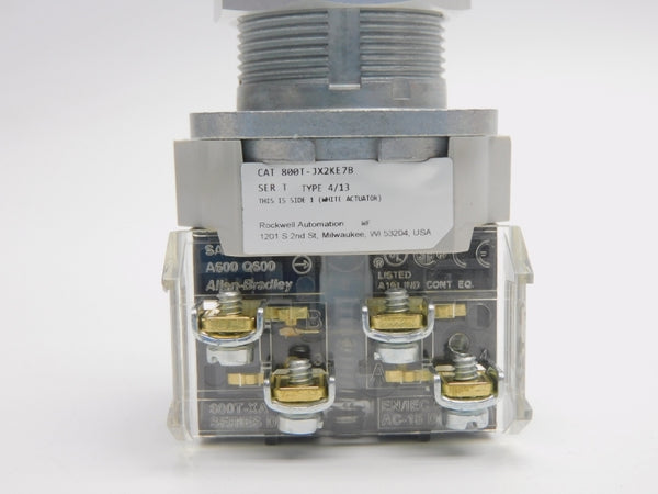 ALLEN BRADLEY 800T-JX2KE7B SER. T (WH) NSMP